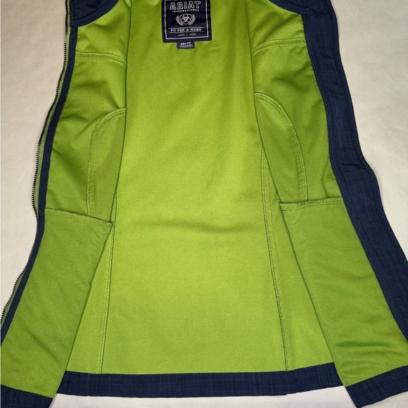 Ariat International Fit For A Rider Women’s XS/TP Equestrian Vest Blue Green - Picture 6 of 9